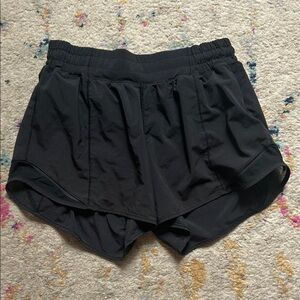 Lululemon Women's Black Hotty Hot 4”Athletic Shorts